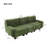 Green Chenille 94.5-Inch 3-Seater Sofa with Compressed Packaging