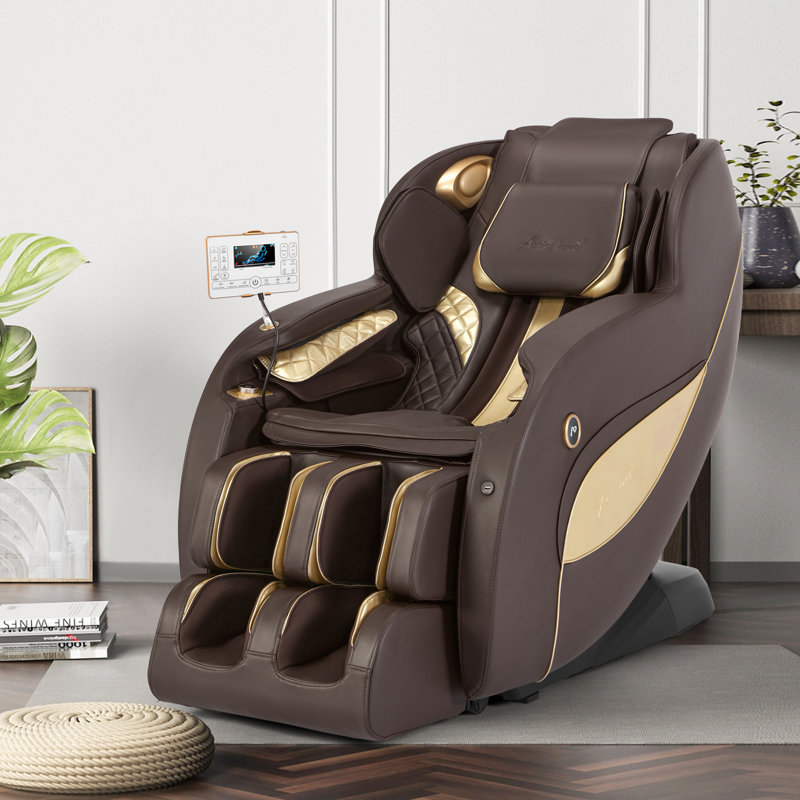 Fauteuil inclinable avec fauteuil chauffant 3D Zero Gravity, Brun