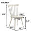 Chaise d'appoint de salle à manger rustique en bois massif blanc 2, design, idéale pour la cuisine et les pièces, installation rapide-1413665802