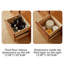 Light Luxury Style Large Capacity Rubberwood Sideboard