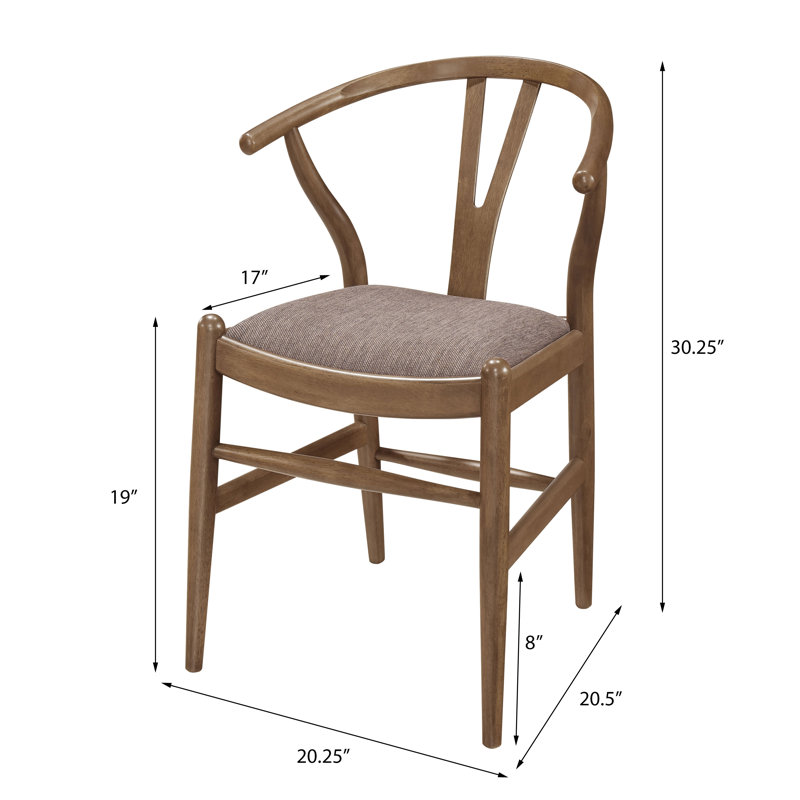 Walnut 5-Piece Round Solid Wood Dining Set
