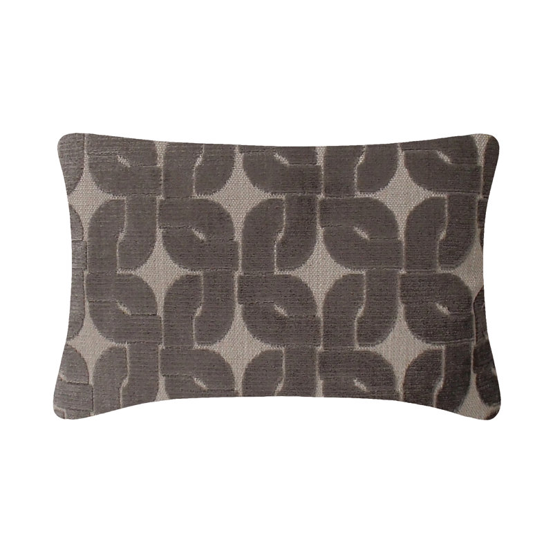 Haven Alloy Luxury Rectangular Pillow Cover & Insert, Brown/ Beige, Feathers