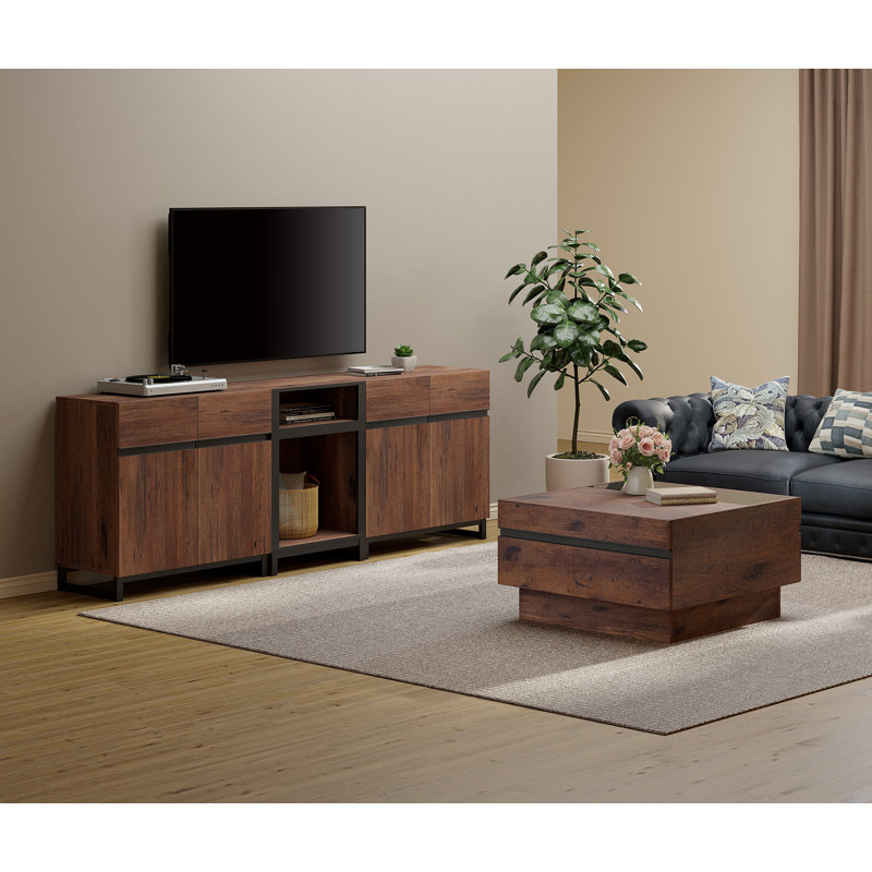 Ensemble 2 pièces de meuble télé Elanora