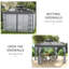 Breianne 3 x 3(m) Patio Gazebo w/ 2 Tier Roof Mosquito Netting Grey
