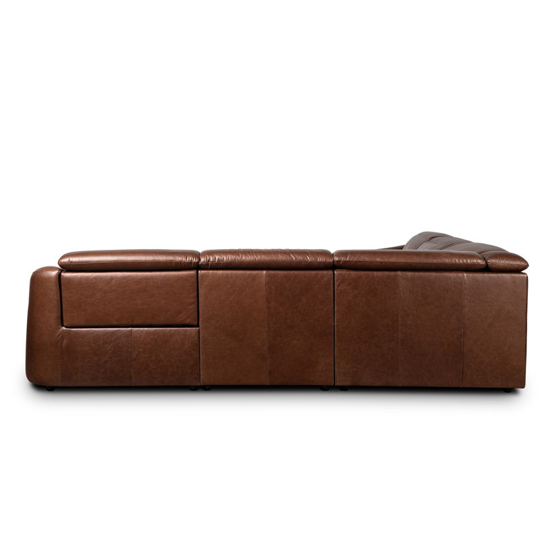 Alondra Sectional, Sonoma Coco Top Grain Leather