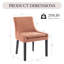 Chaise d'appoint rembourrée en velours côtelé Demarrion-1835431205