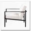 Chaise d'appoint avec structure en métal
