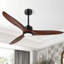Ventilateur de plafond à 3 pales en bois massif avec télécommande Wivenhoe-524814949-528379653-524814969