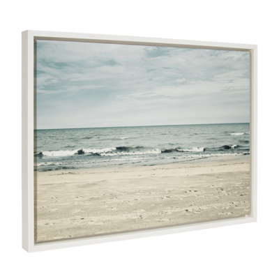 «Beach 2» par Emiko et Mark Franzen, reproduction d'art sur toile encadrée