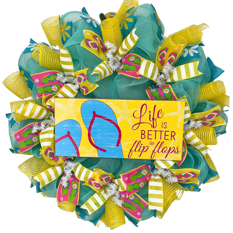 Summer Wreath Life Is Better In Flip Flops