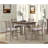Counter Height Two Tone 4 Drawer Dining Table