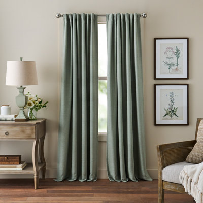 Bethune 95"Backtab Lined Sage 2pk