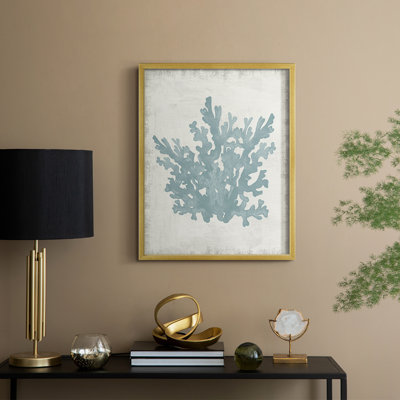 Coral Oasis I, reproduction encadrée - bois massif