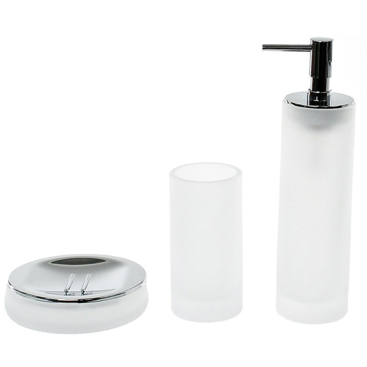 Ensemble d'accessoires de salle de bain 3 pièces Ezrol, Blanc