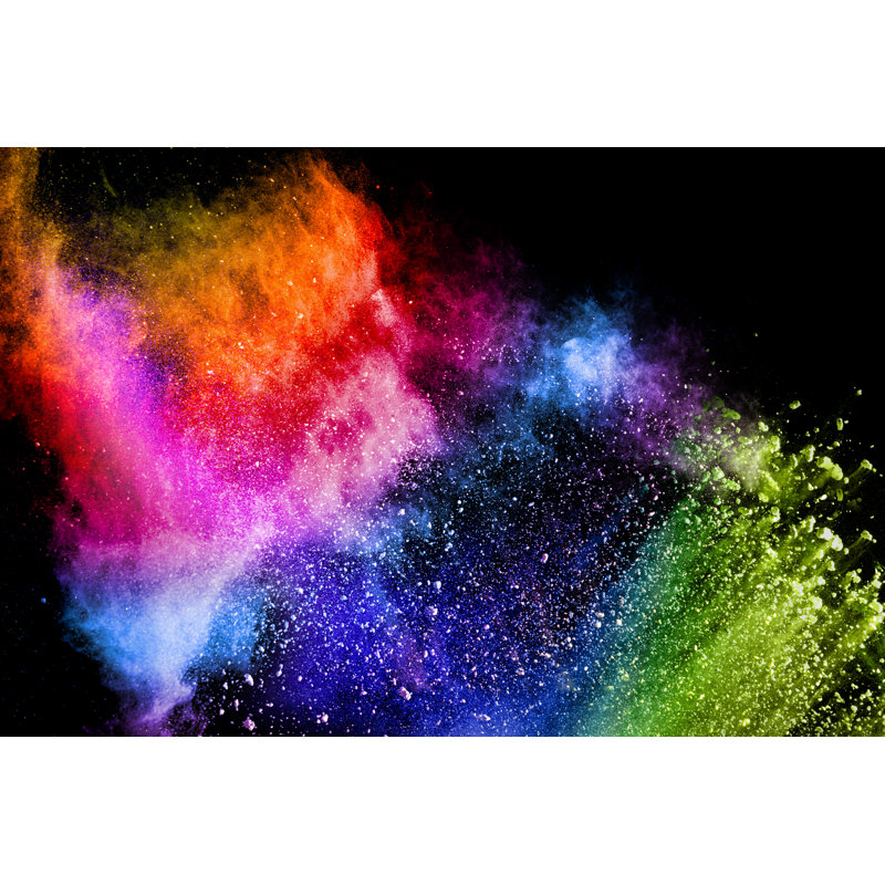 Holi Festival - Wrapped Canvas Photograph, 12" H x 18" W  