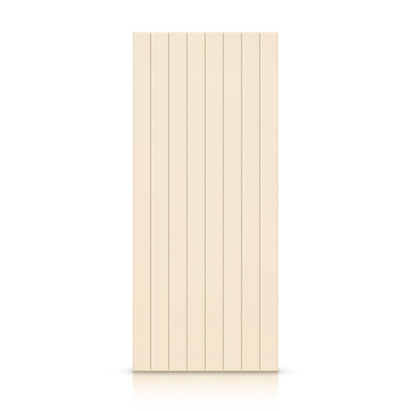 Porte standard peinte en bois manufacturé, H 80 po x l 24 po, Beige
