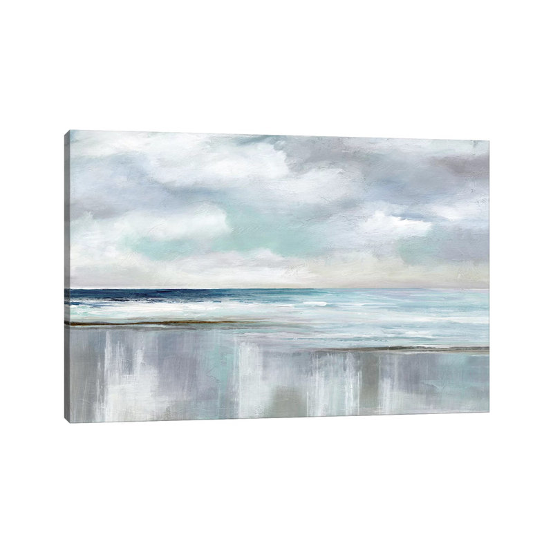 Cyan Sunrise by Nan - Wrapped Canvas Print, 30.48 cm H x 45.72 cm W