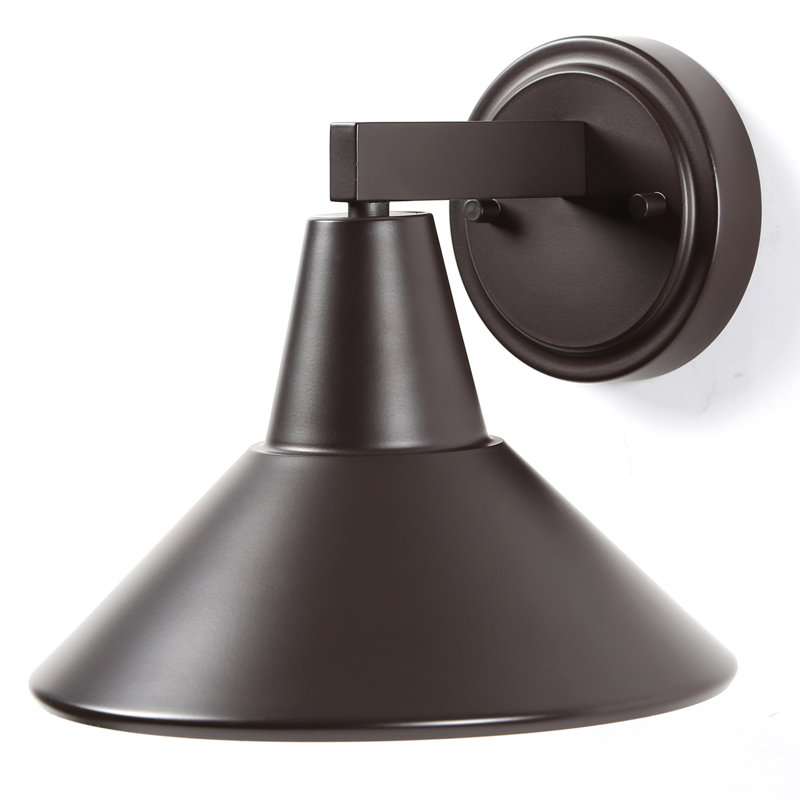 Bay Crest Aluminum Wall Light, Dorian Bronze, 10.5" H x 11" W x 11.75" D