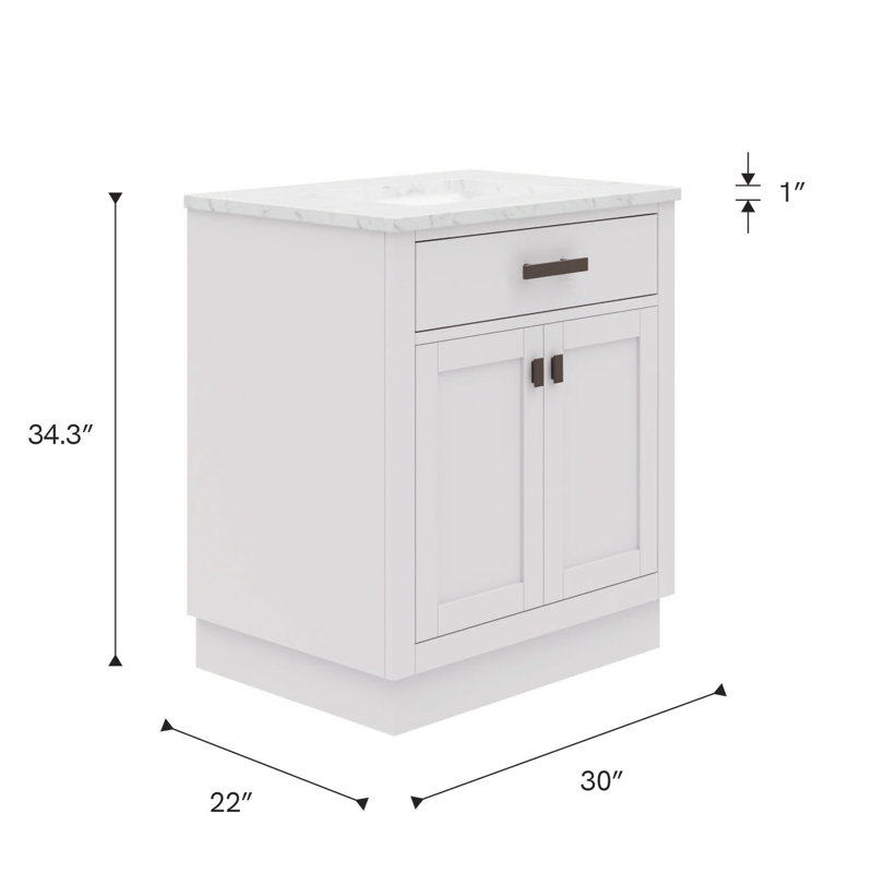 72'' W Double Vanity, 30"