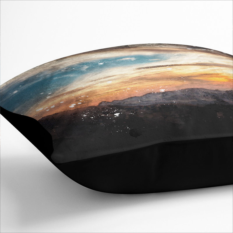 Square Cushion, 40cm H x 40cm W x 15cm D, Black