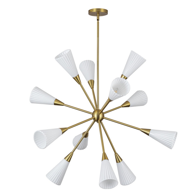 Lustre de 39 po Cosmo, Doré
