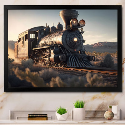 Train, reproduction d'art sur toile, train sur la voie II