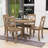 Jaosinho 5-Piece Dining Table Set, Wooden Kitchen Table and Dining Chairs for Living Room