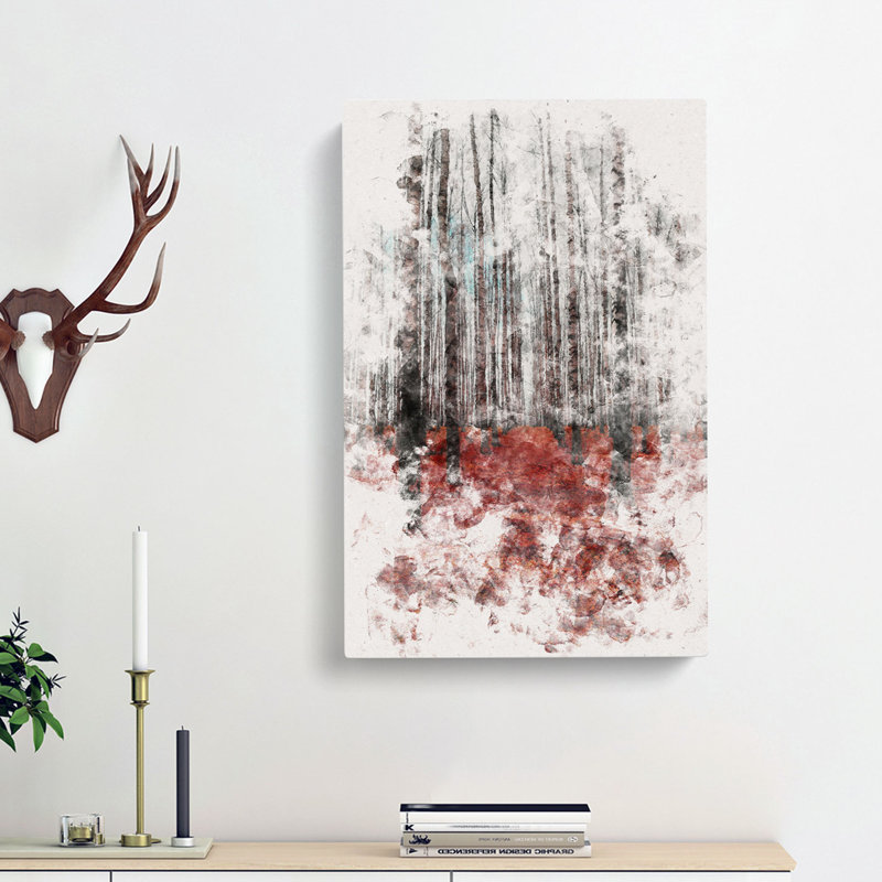 Rows Of Trees - Wrapped Canvas, 60cm H x 40cm W x 3cm D
