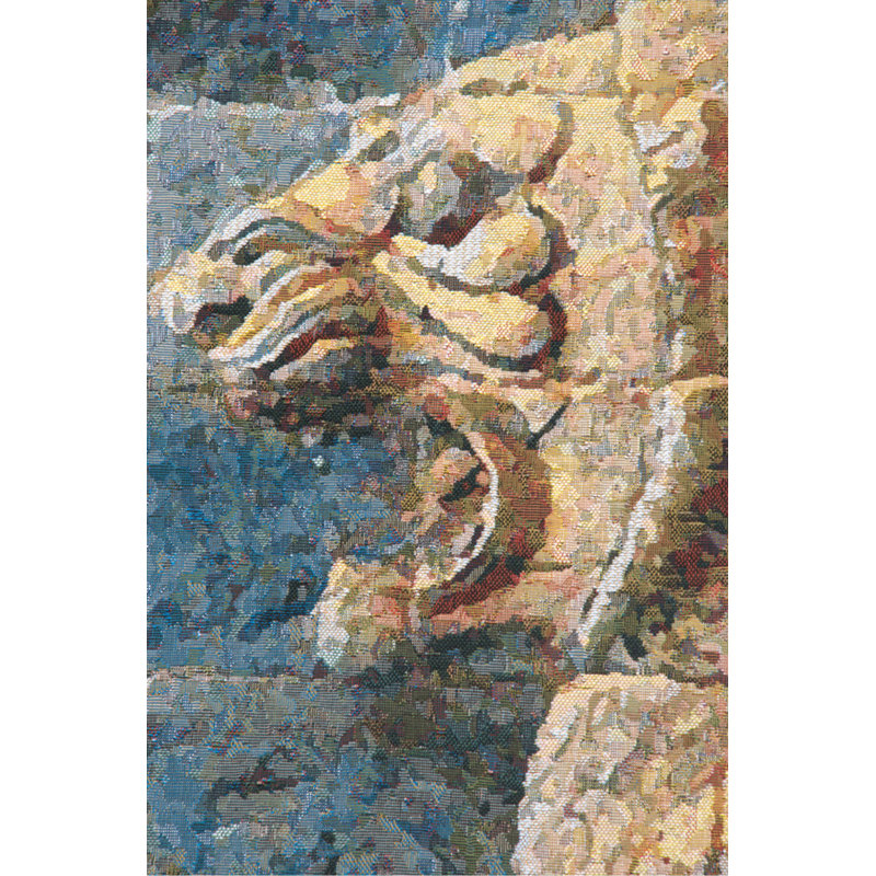Belgian Loom Woven Cotton Blend Wall Hanging, 32" H x 56" W