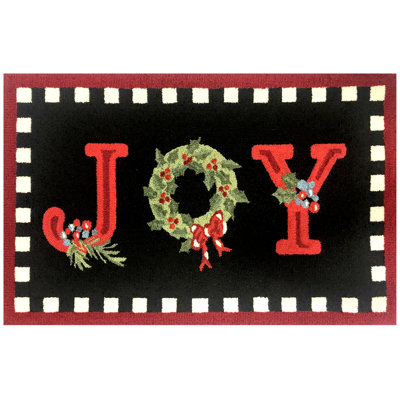 Joy Check Border Size 24"X36"