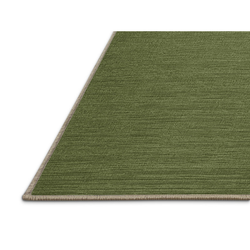 Tapis brun uni lavable à la machine, Rectangulaire 8 pi x 10 pi