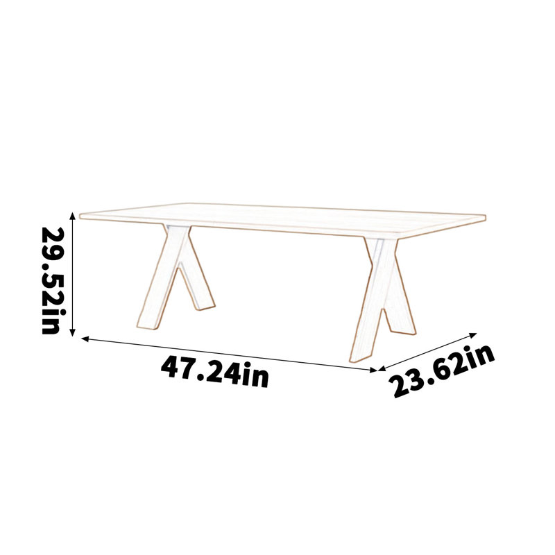 Black simple pine desk