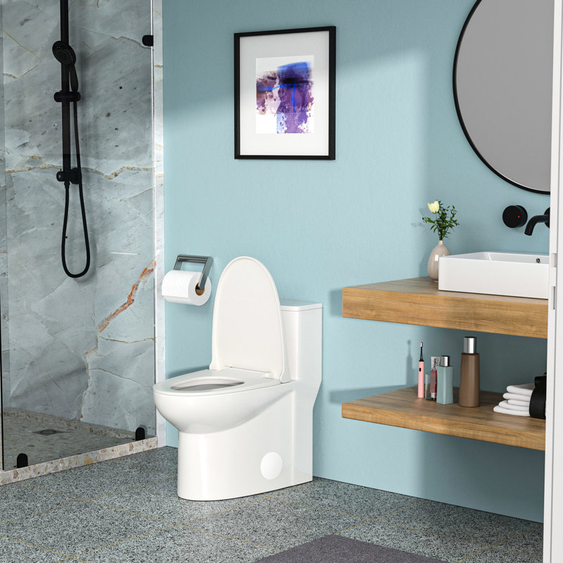 Toilette en céramique moderne avec double chasse d'eau et fonction de chasse d'eau efficace pour la salle de bain