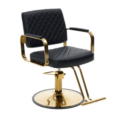 360° Rotatable Adjustable Salon Chair with Footrest
