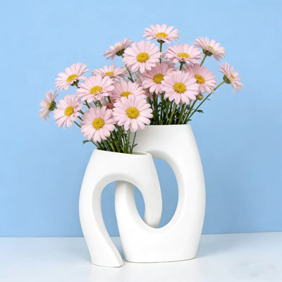 Ceramic Table Vase For Decor Modern Home Décor Vase Set Of 2