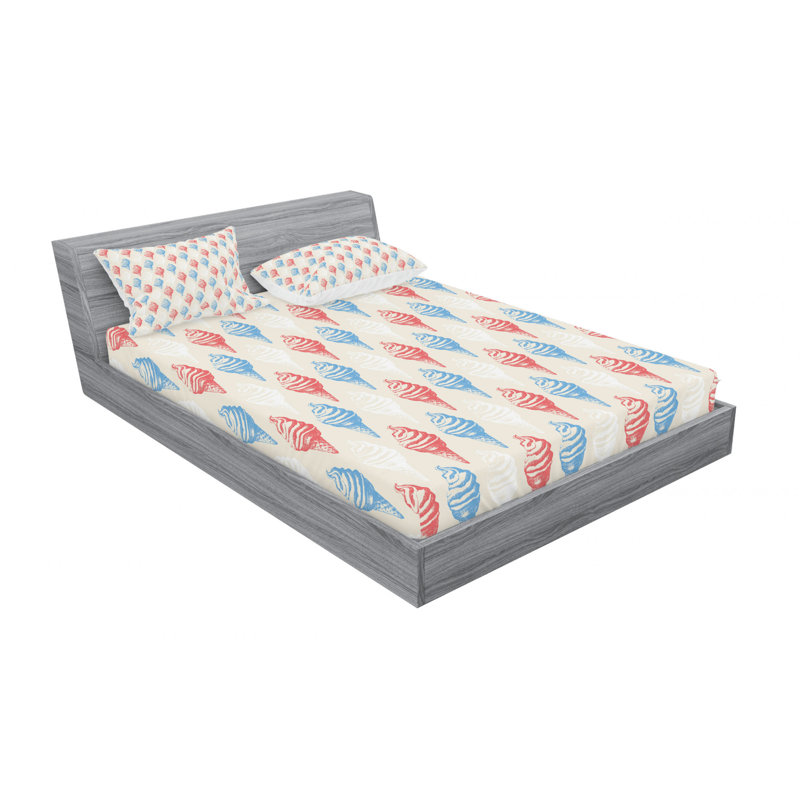 Microfiber Sheet Set, Queen Sheet Set with Fitted Sheet