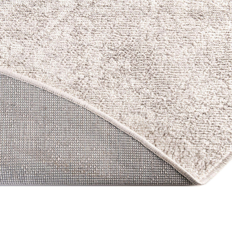 Audres Oriental Gray/Ivory Area Rug, Round 5'3"