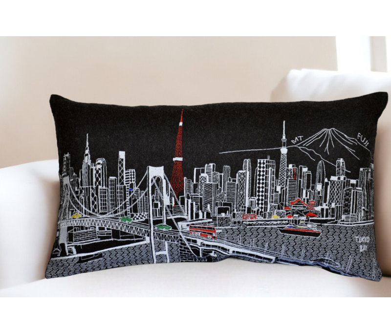 Coussin lombaire 24 po Skyline, Noir, null