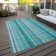 Kinslee Washable Striped Indoor / Outdoor Rug