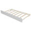 Lit plateforme simple avec lit gigogne, blanc-387201352
