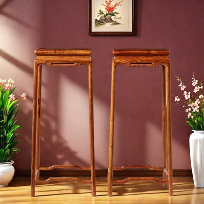 Floor-to-ceiling flower pot stand for home use