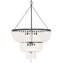 Lustre empire unique à 8 lumières avec accents en fer forgé Fredrick-463124203-464103414