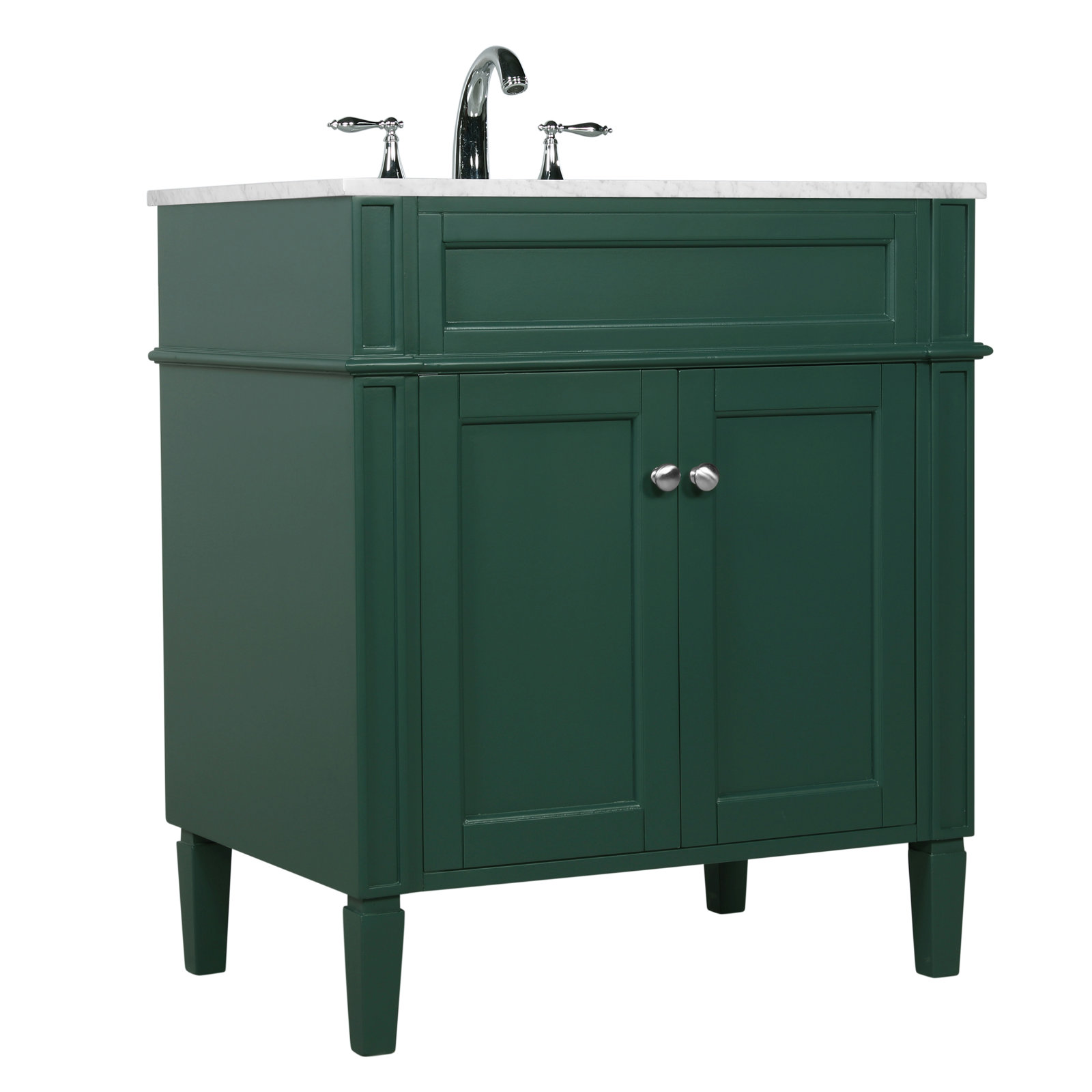 Rivers 30'' Single Bathroom Vanity, Green