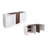 Leon 87″ Wood Office Furniture Set of 3pcs