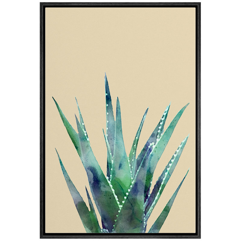 Peinture sur toile, cadre flottant, Noir, H 24 po x l 36 po x P 1,5 po