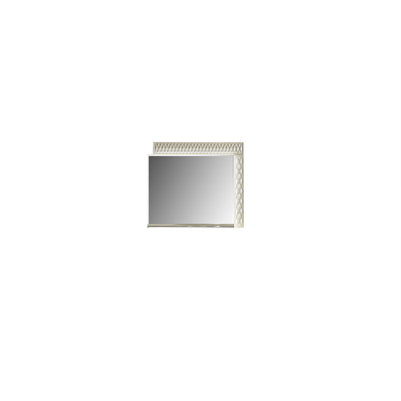 Miroir carré en bois manufacturé Ryant