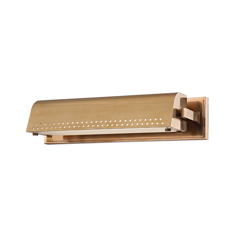 Garfield 1 - Light LED Armed Sconce, Aged Brass