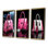«Fashion Pink Bag Glamour II», 3 pièces sur toile