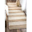 Tapis rayé beige tissé à la main Stockton Springs-52171559