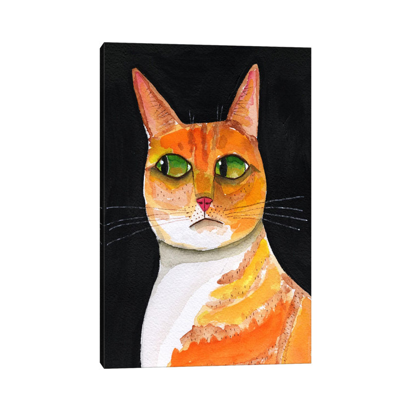 Side Eye Cat Closeup by Sharyn Bursic - Gallery-Wrapped Canvas Giclée on Canvas, Does Not Apply, 45.72 cm H x 30.48 cm W